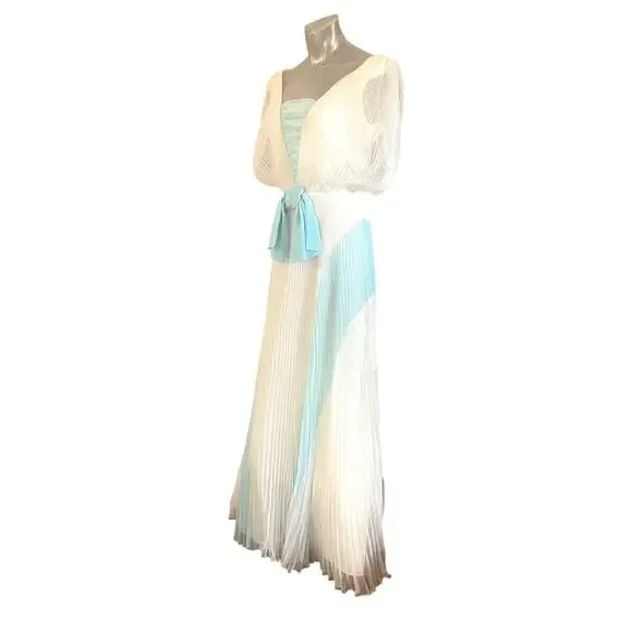 VINTAGE 50s-60s Lilli Diamond of California Gown Dress Small S REGENCY FAIRY - Picture 13 of 15